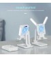 Foldable Mobile Phone Holder Phone Fill Light USB PC Stand with Small Cooling Fan Stand for All Phones